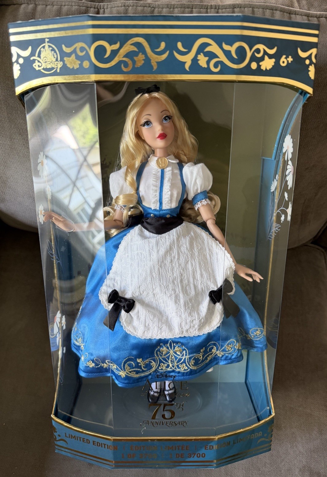 2026 Disney Alice in Wonderland 75th Anniversary Alice 16.5” LE Doll IN HAND