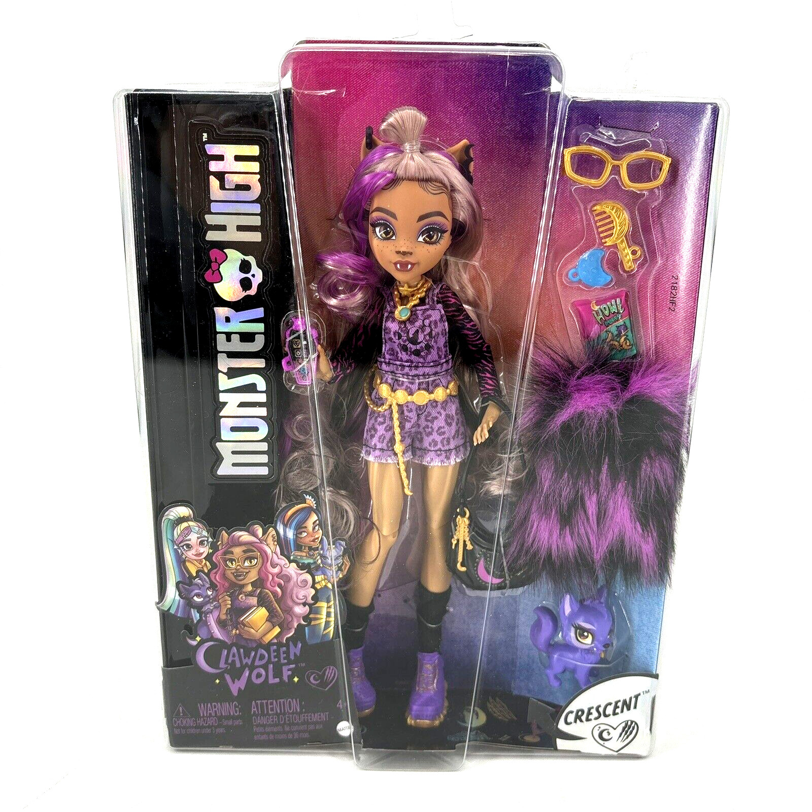 Monster High Clawdeen Wolf With Crescent Mattel New Unopened Fast Shipping