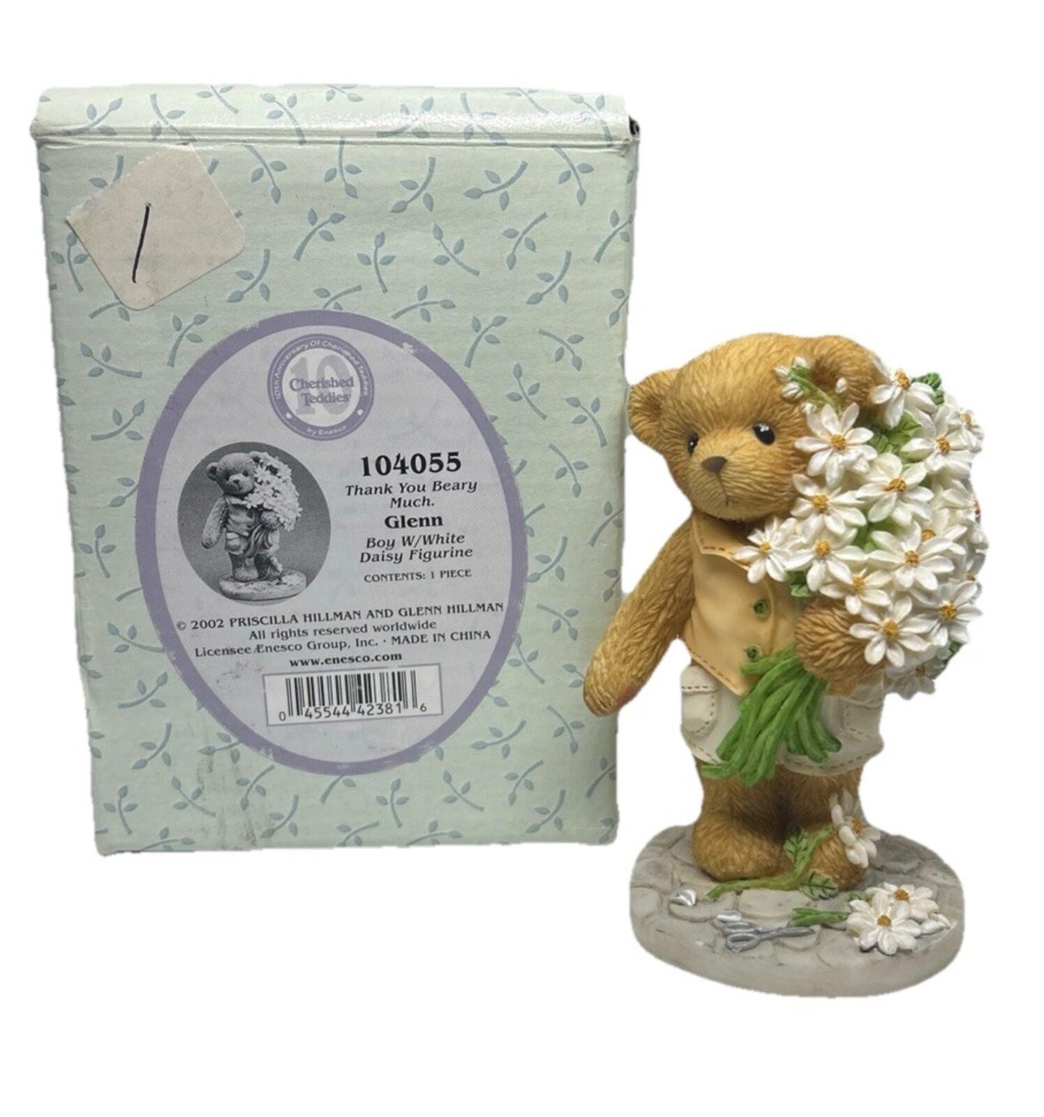 Cherished Teddies Glenn 104055 Thank You Beary Much Daisy Bear LE Box COA