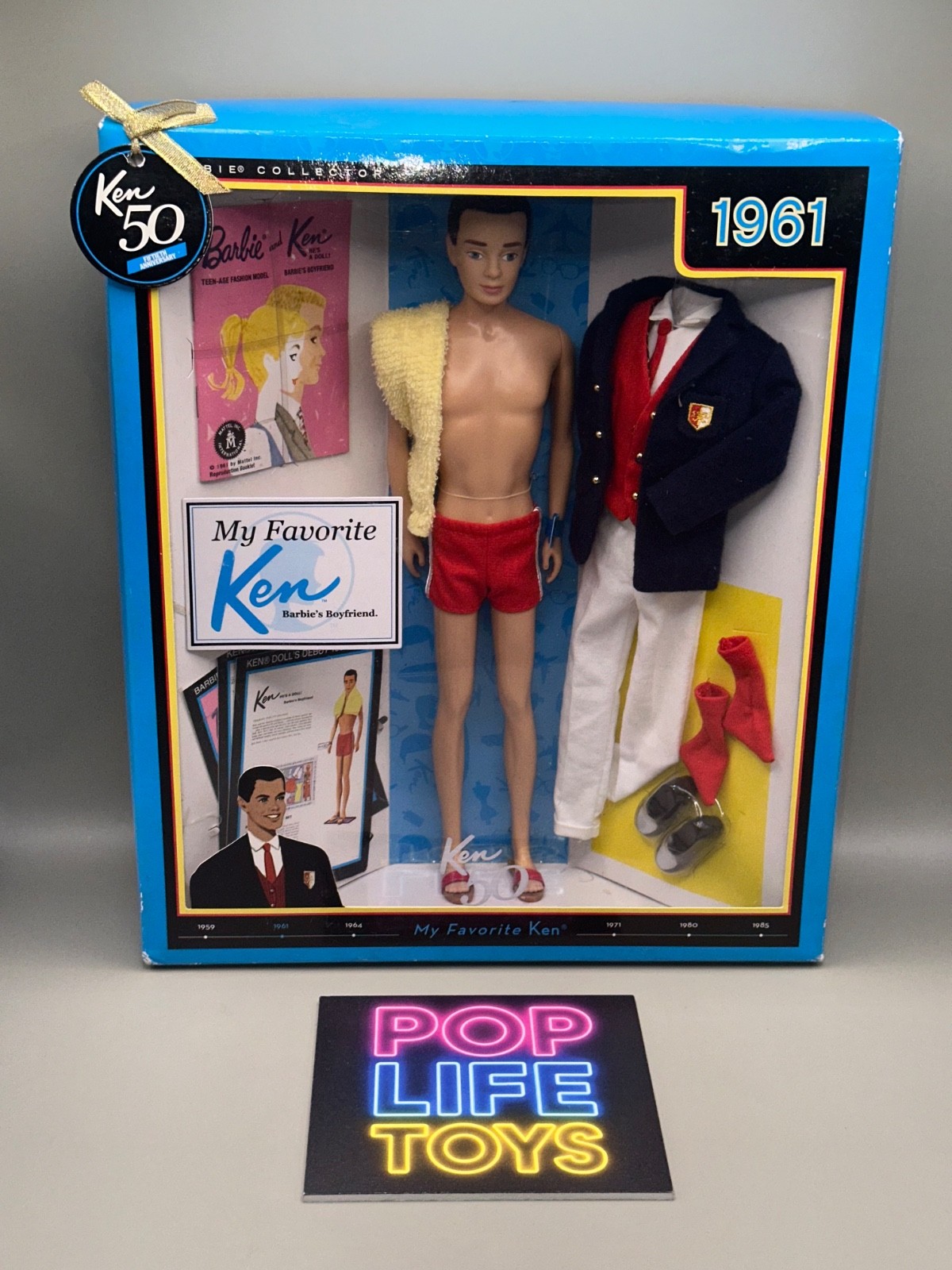 2010 Mattel My Favorite Barbie “1961: My Favorite Ken” #T7668 *NRFB*