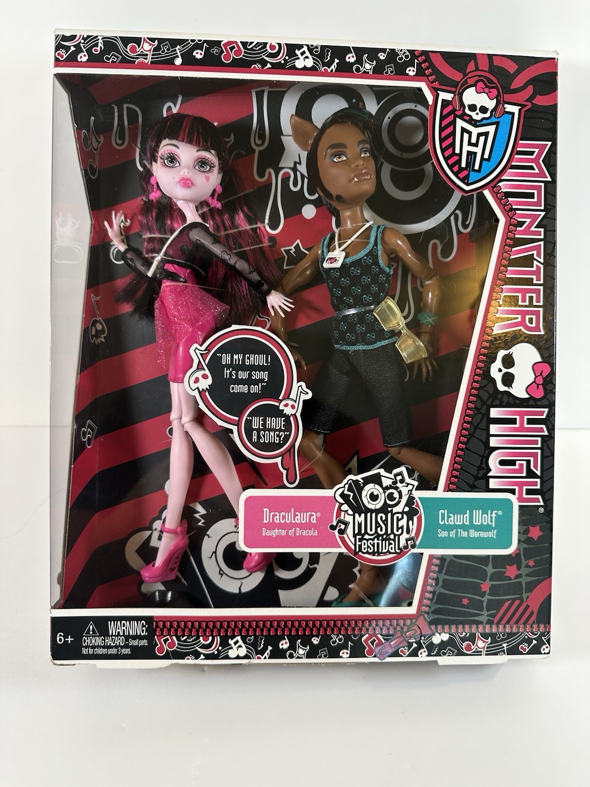 Monster High Music Festival Draculaura & Clawd Wolf Doll (2013) Mattle – BBR83