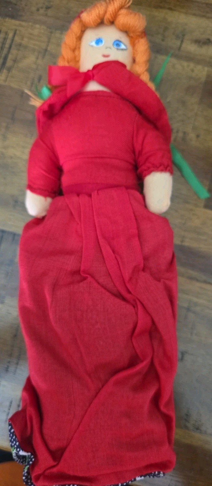 RARE VINTAGE 3 IN 1 CLOTH DOLL RED RIDING HOOD, GRANDMA and WOLF