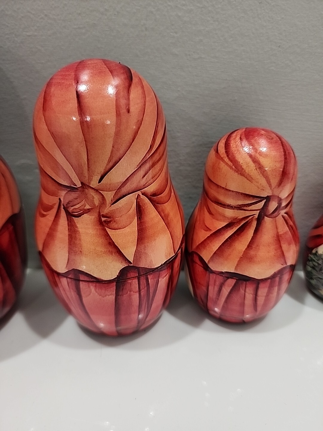 Matryoshka Nesting Dolls ~ Maiden ~ 7 Pc ~ Russian ~ Holiday Christmas ~ Signed