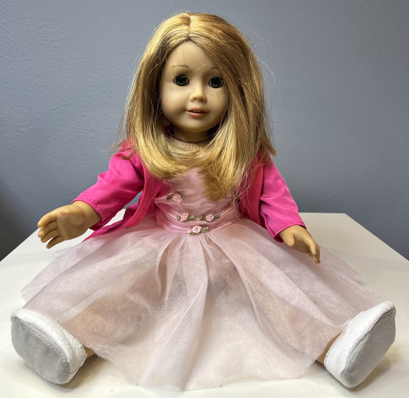American Girl Truly Me Doll #37 Retired Strawberry Blonde Freckles Green Eyes