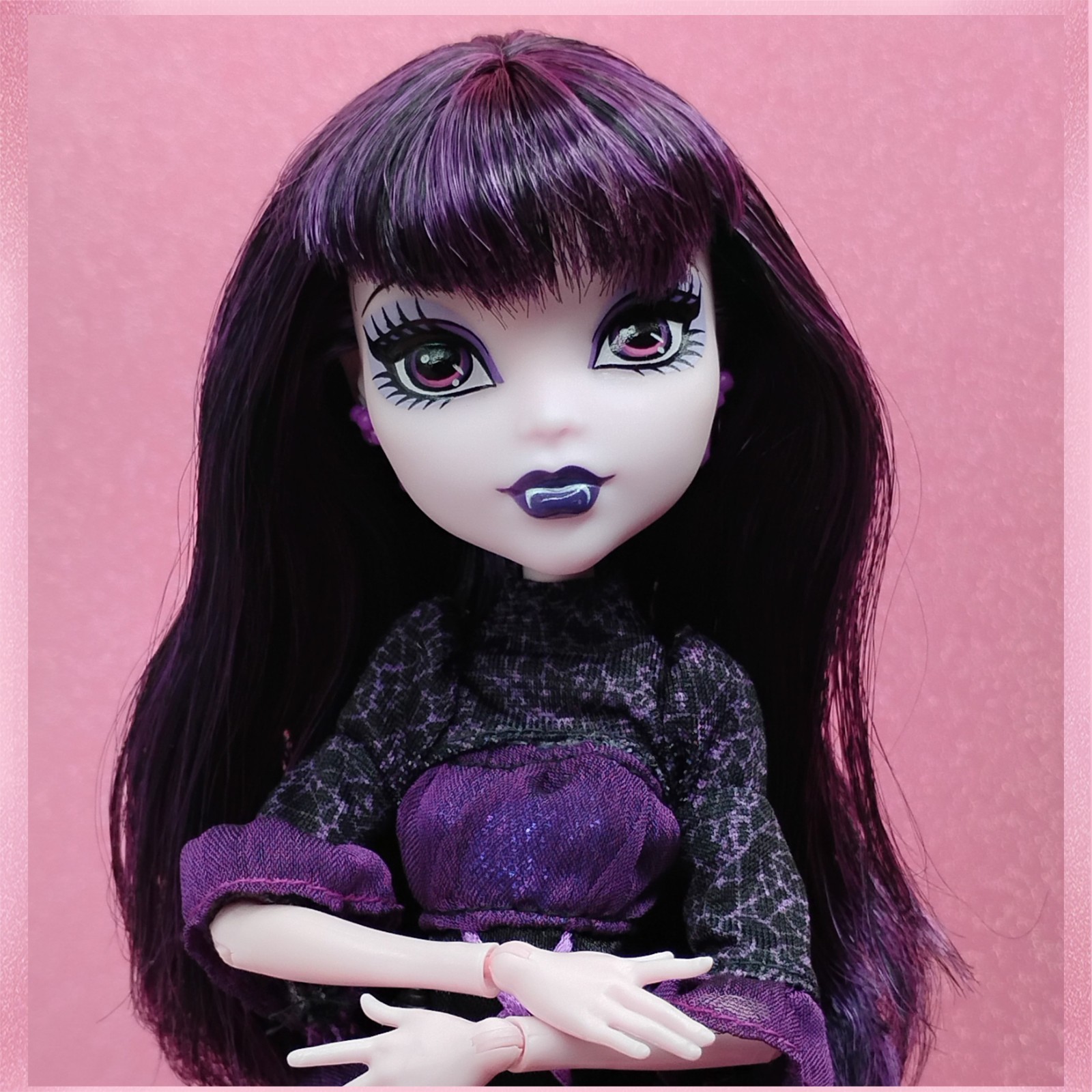 Elissabat Monster High g1 Mattel Frights Camera Action doll brush stand Good con