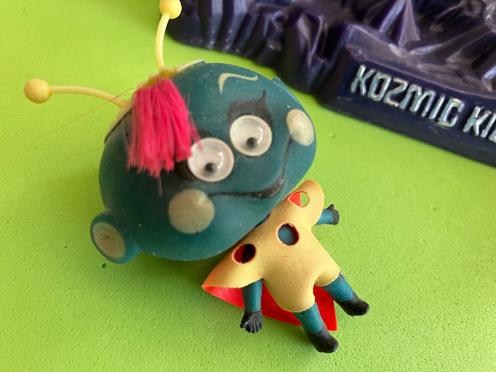 Vintage Mattel Liddle Kiddles Kozmic Bluey Blooper Spaceship and Base