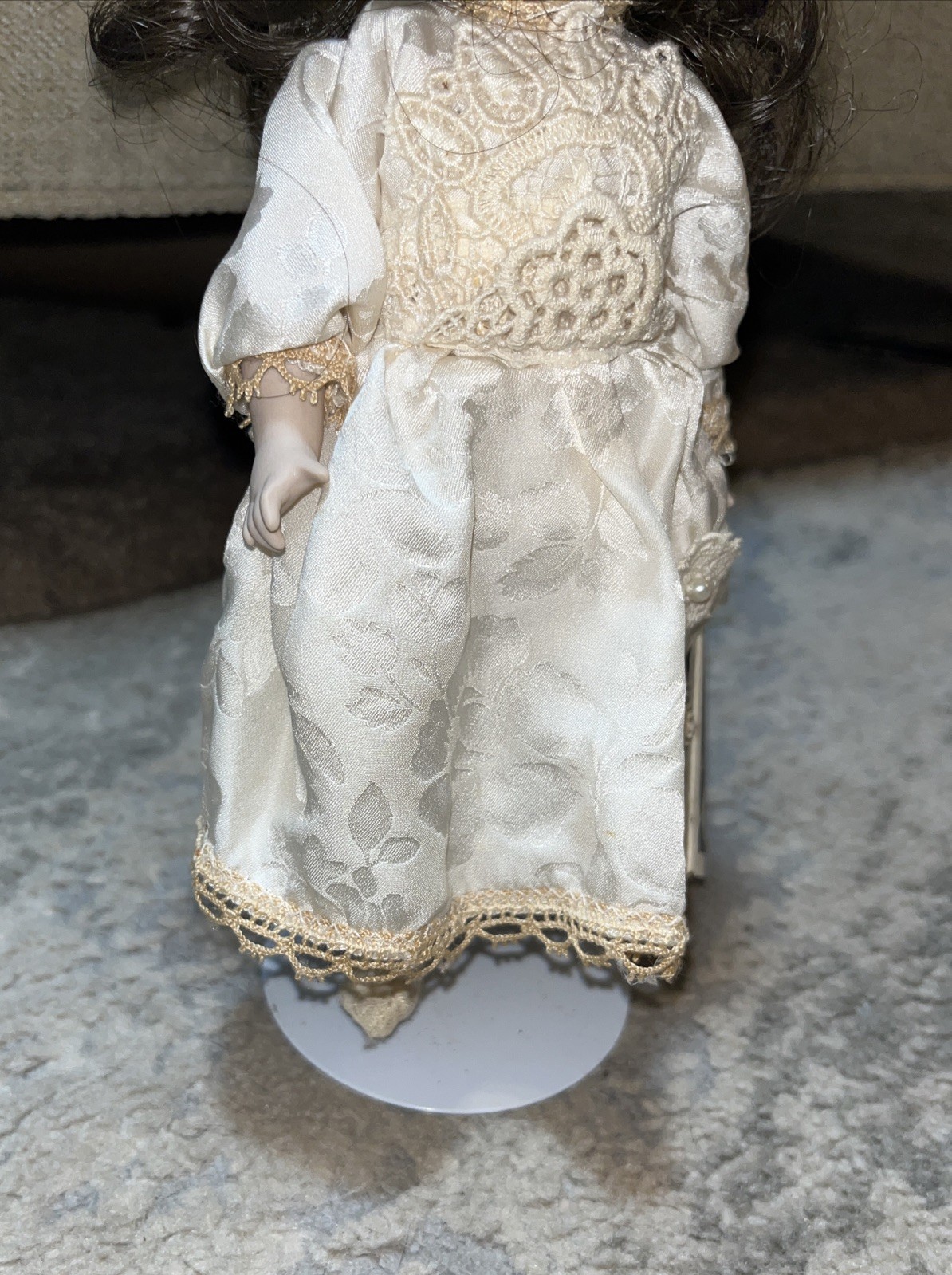 Le Bambole Di Arianna 9” Porcelain Doll Made Italy Sets Pura Pure Silk
