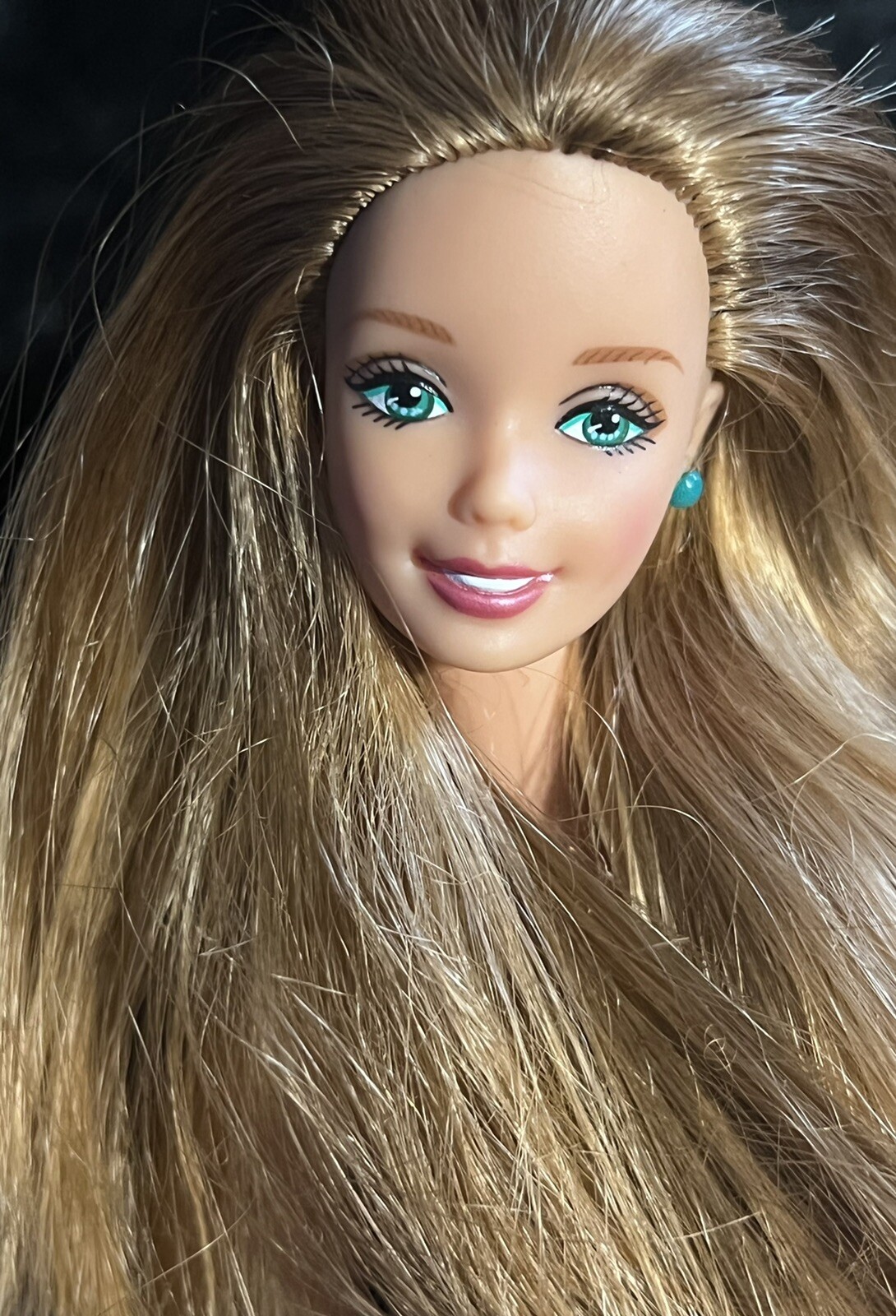 Nude Mattel Barbie-Light Red hair – Green eyes – for OOAK – L-12