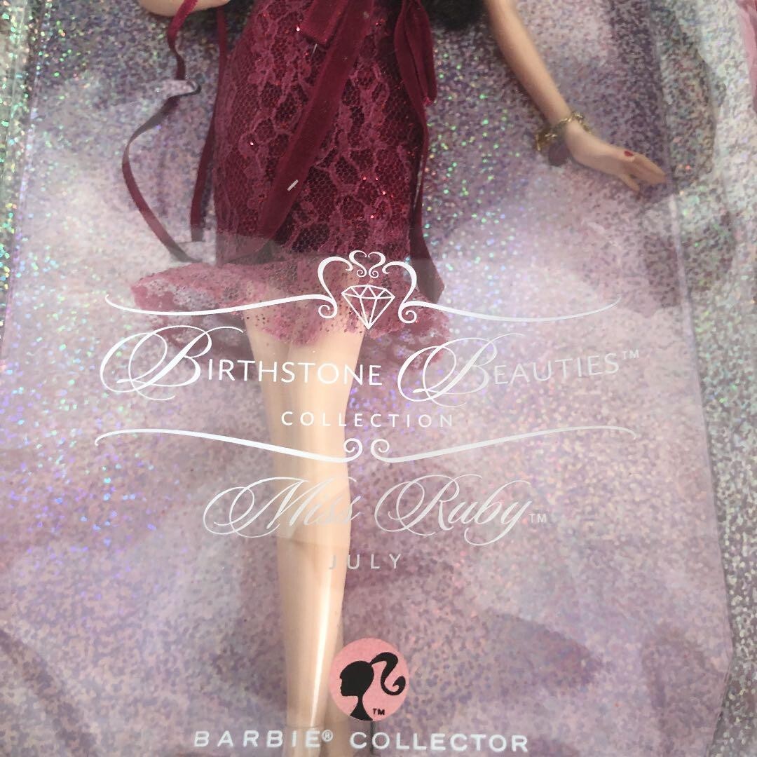 2007 Birthstone Beauties Barbie Ruby July Limited Vintage Collection Toy 4559AK