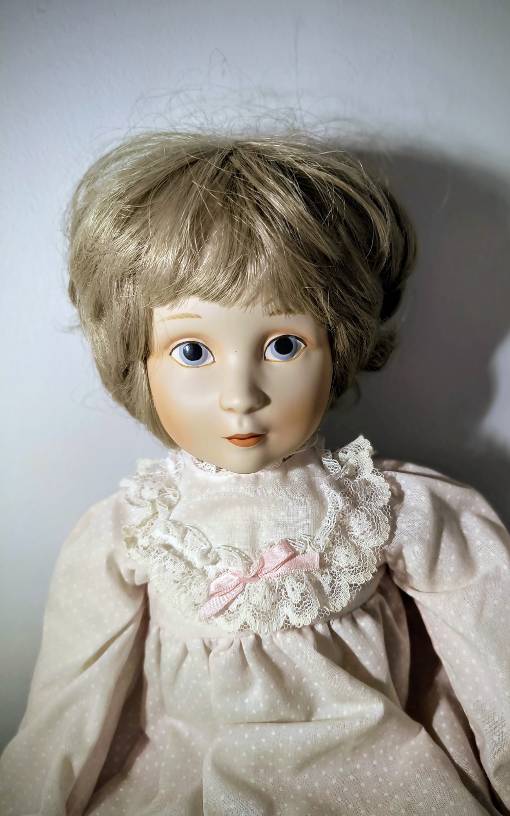 Vintage Gorham Golden Katie By Kezi Musical Porcelain Doll “Try To Remember”
