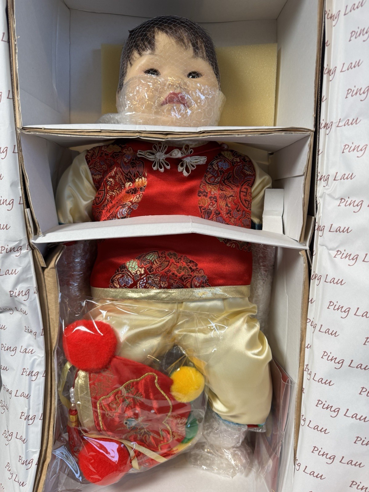 Ping Lau Time to Dream Resin Doll Asian Child Outfit Original Box Damaged