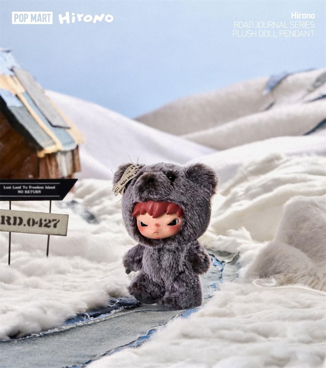 Authentic POP MART Hirono Road Journal Series Blind Box Plush Doll Gift Toys Hot