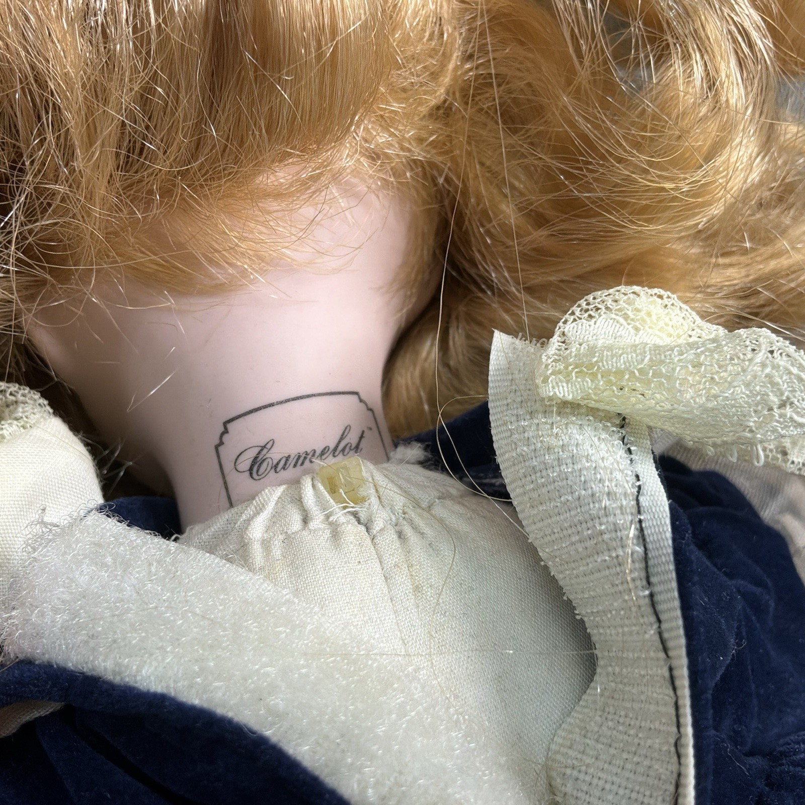 Camelot Porcelain Doll Cissy 14” QVC 1991 w Box Papers Vintage