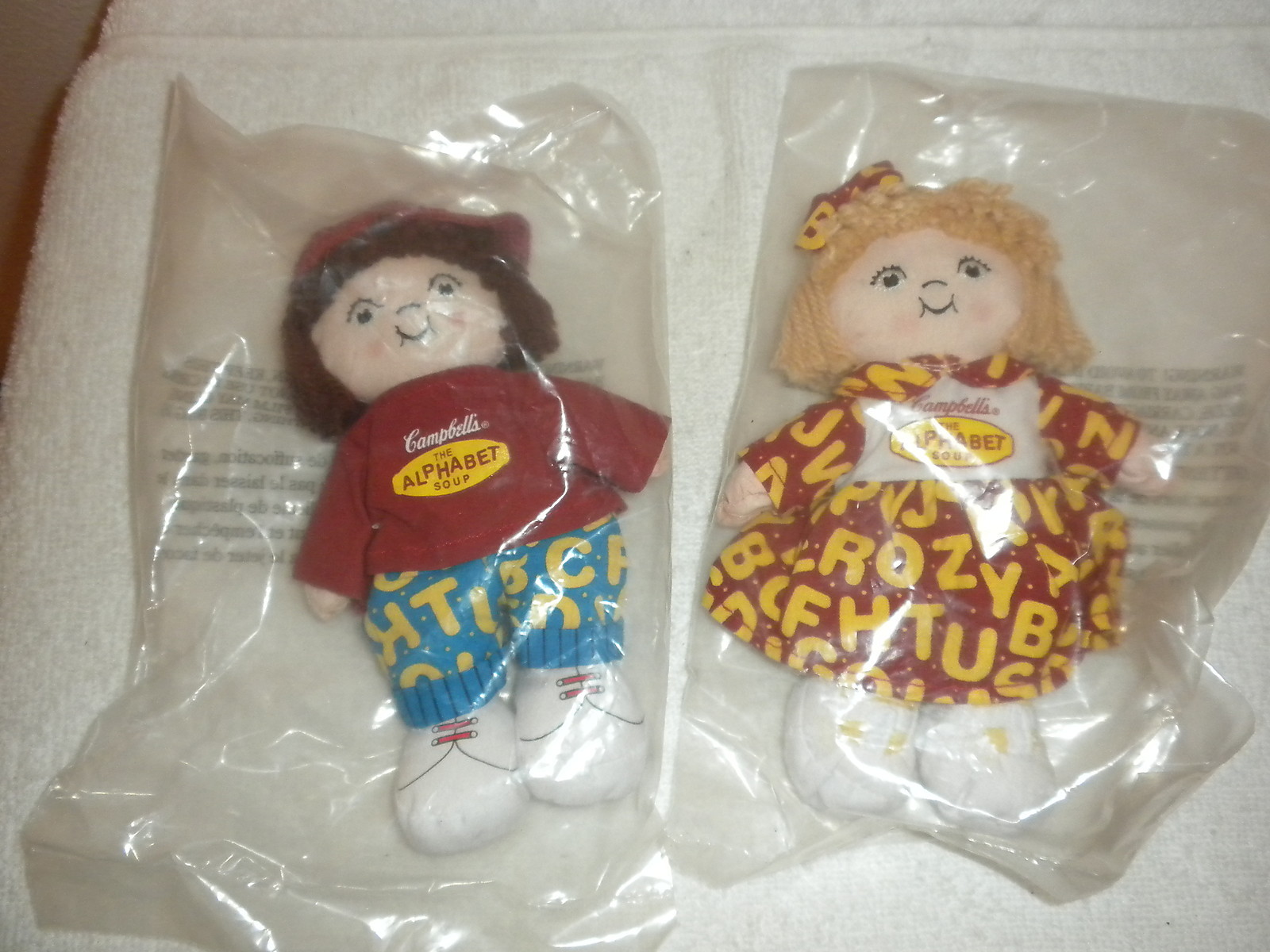NEW IN SEALED PACKAGE CAMPBELL’S THE ALPHABET SOUP DOLL’S