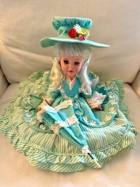 Vintage Furga Italy “Adrianna” Doll 1960s Original Outfit Hat & Parasol