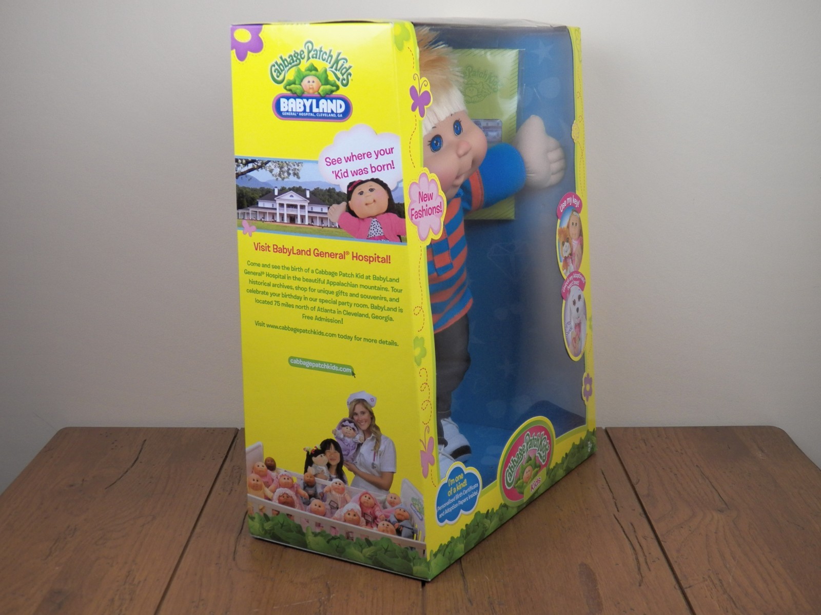Cabbage Patch Kids 14″ Boy Plush Doll Blonde Hair Blue Eyes Caucasion*BRAND NEW*