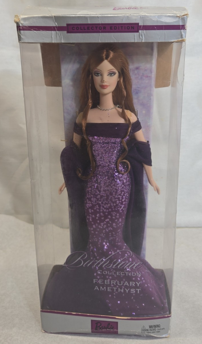 NEW Barbie Birthstone Collection? February Amethyst? Barbie Auburn Hair new