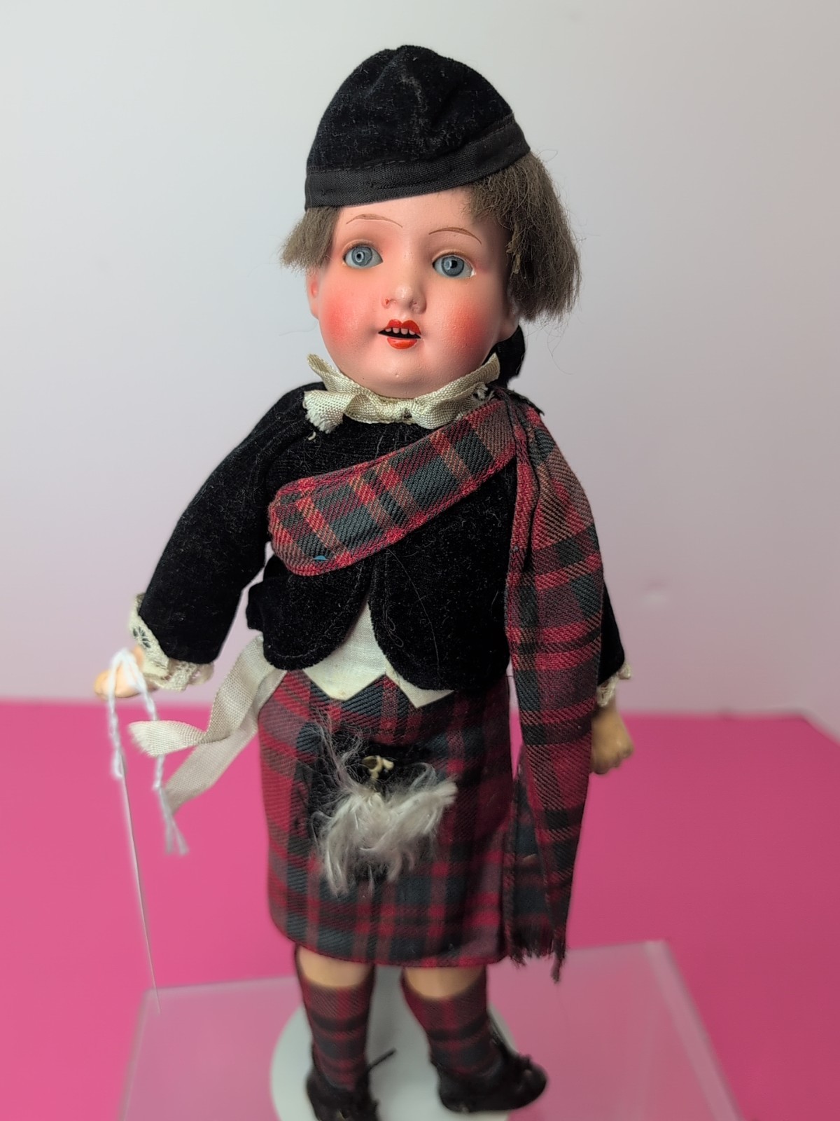 10.5″ Antique Armand Marseille Germany A & M Bisque Doll 390 Scottish Boy SF