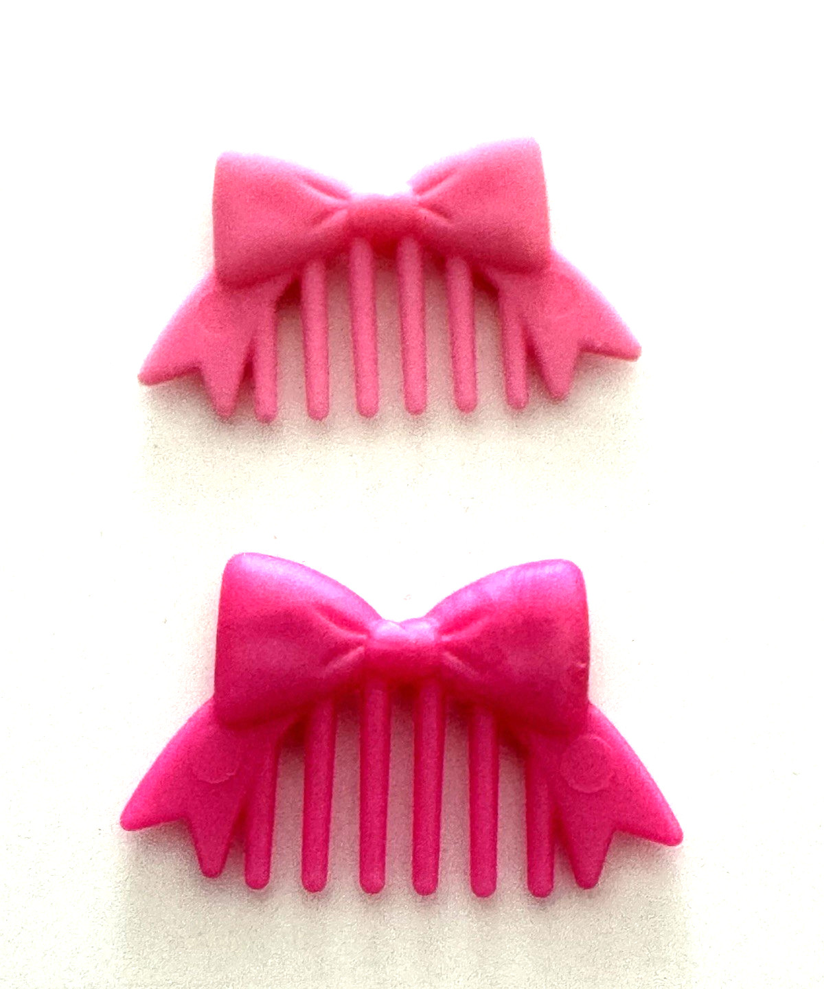 LOL Surprise Doll Comb Hair Accessory Replacement Bow Light Dark Pink Lot of 2