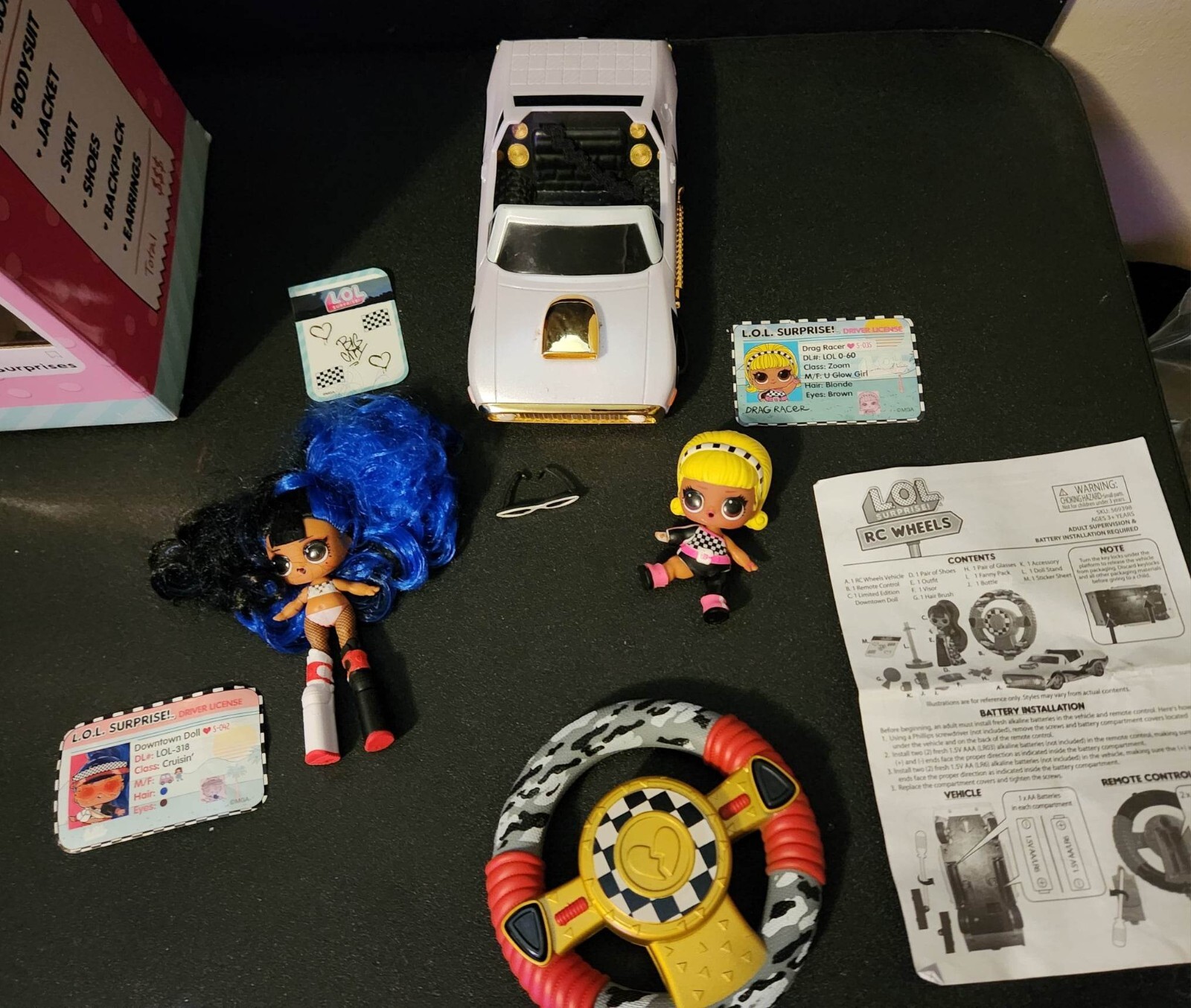 LOL surprise dolls LG used lot- several sets+ big BB + RC Wheelz included