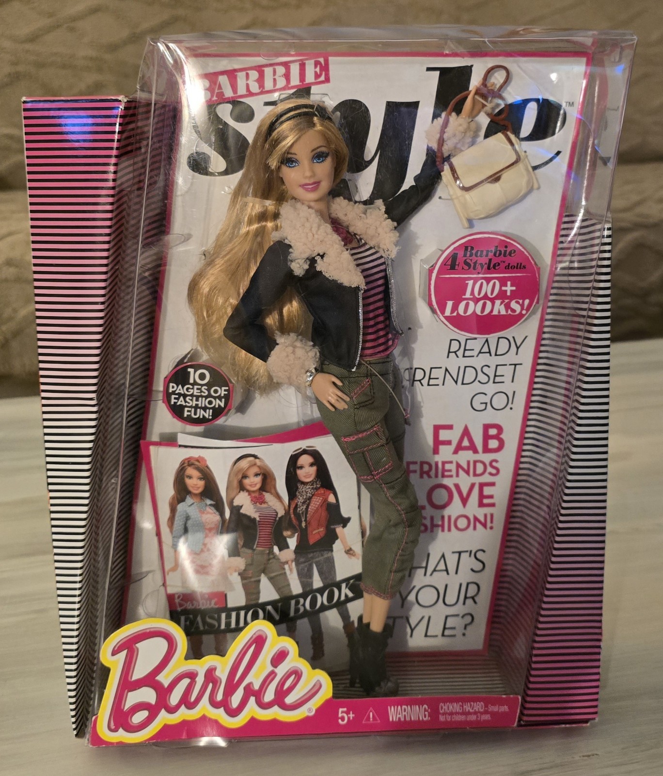 2013 BLR58 Mattel Barbie 4 Style Wave 1 Blonde Doll – Box Damage