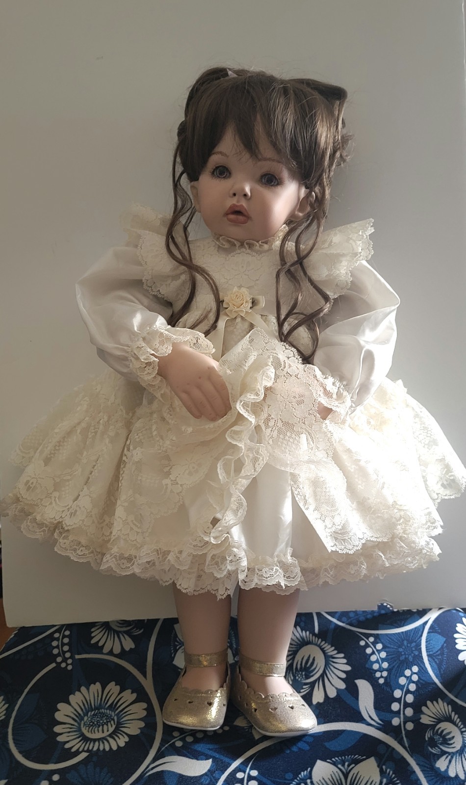 Porcelain One-of- Kind Artisan Doll – “Tibby” by doll Artisan Gwen Bentley