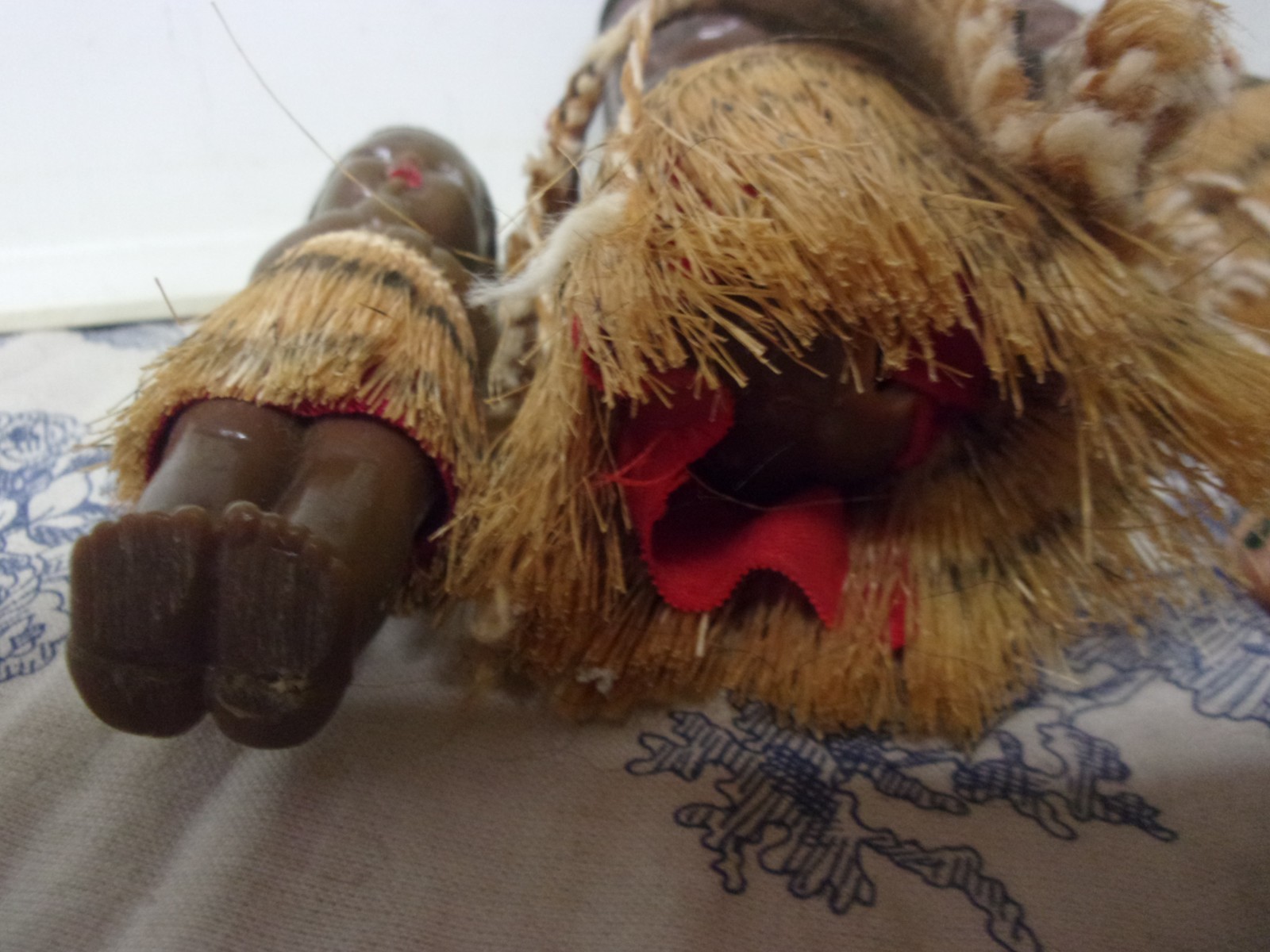 Vtg. Polynesian ? Pacific Islander ? Small Plastic Doll Parts
