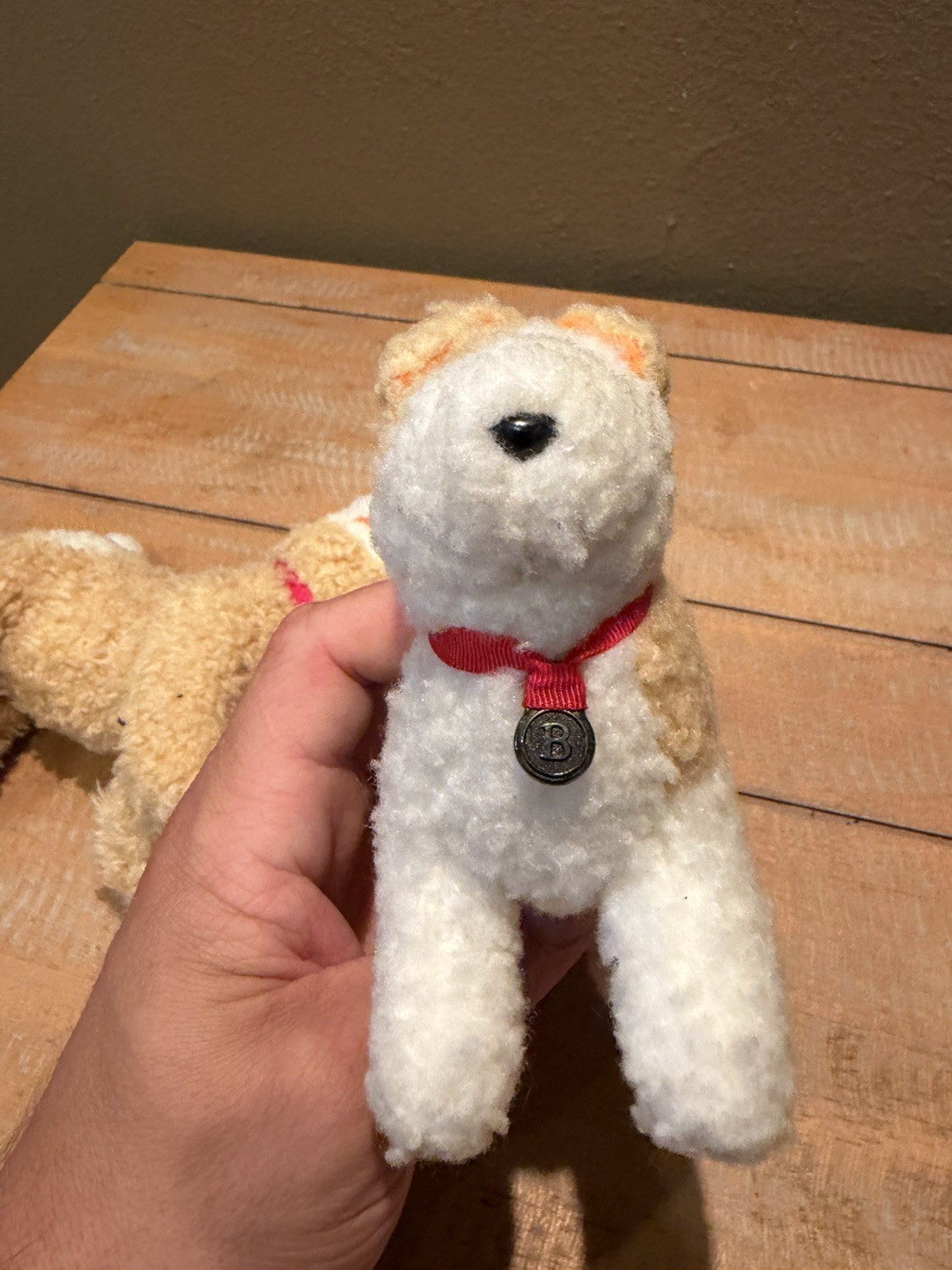 American Girl Emily Molly Pet Dogs Yank & Bennett Terrier Plush Collar Set 2 Bag