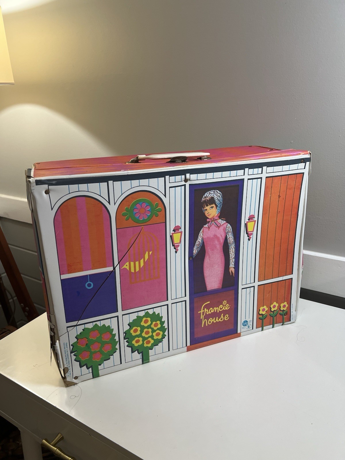 Vintage Barbie 1965 Francie House Carrying Case Mattel MOD-ern House TLC
