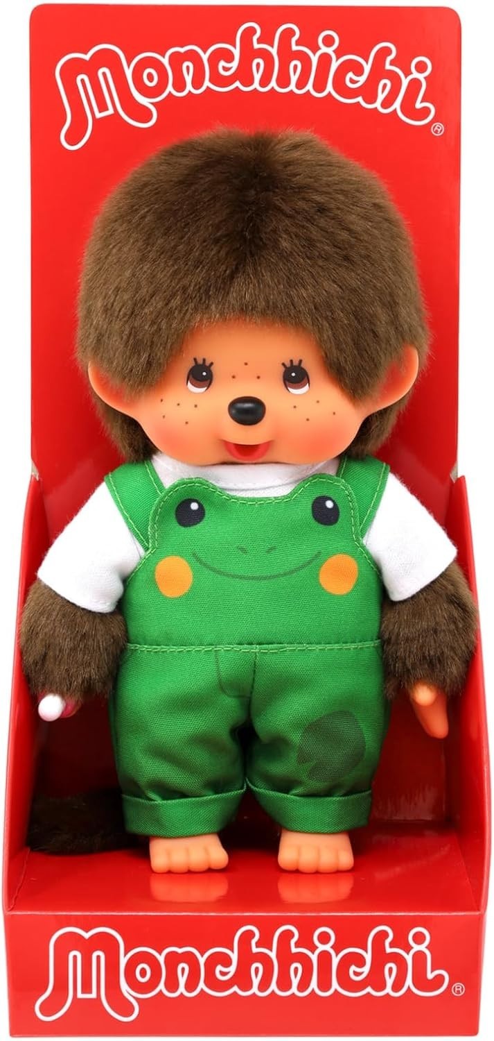 Monchhichi 203871 Boy Plush Doll 7″ with Frog Dress – New/Sealed