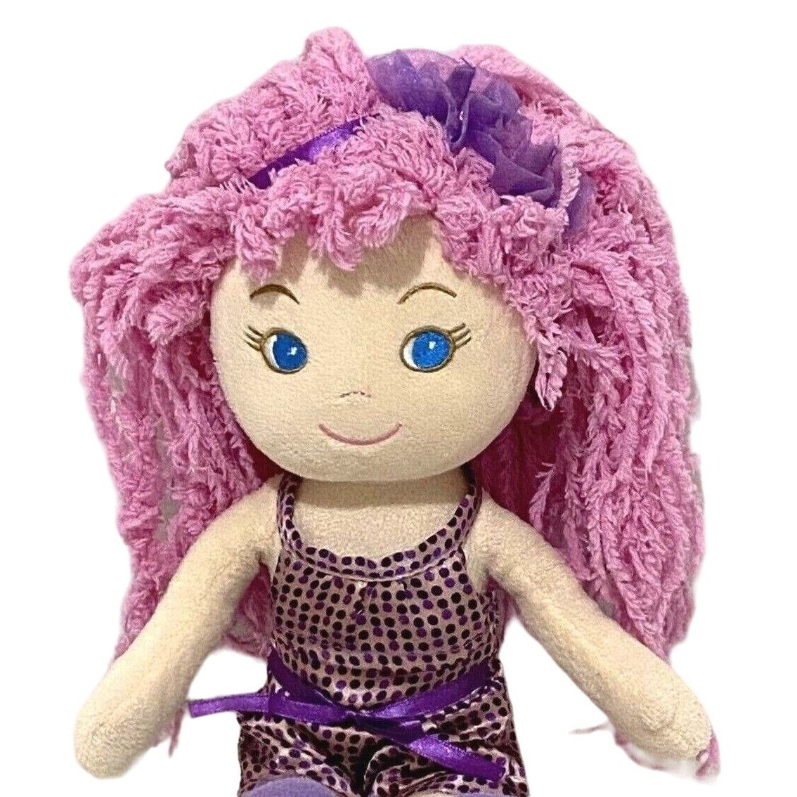 Lil Totz Girlz n Dollz Plush Doll with Pink Hair 14″