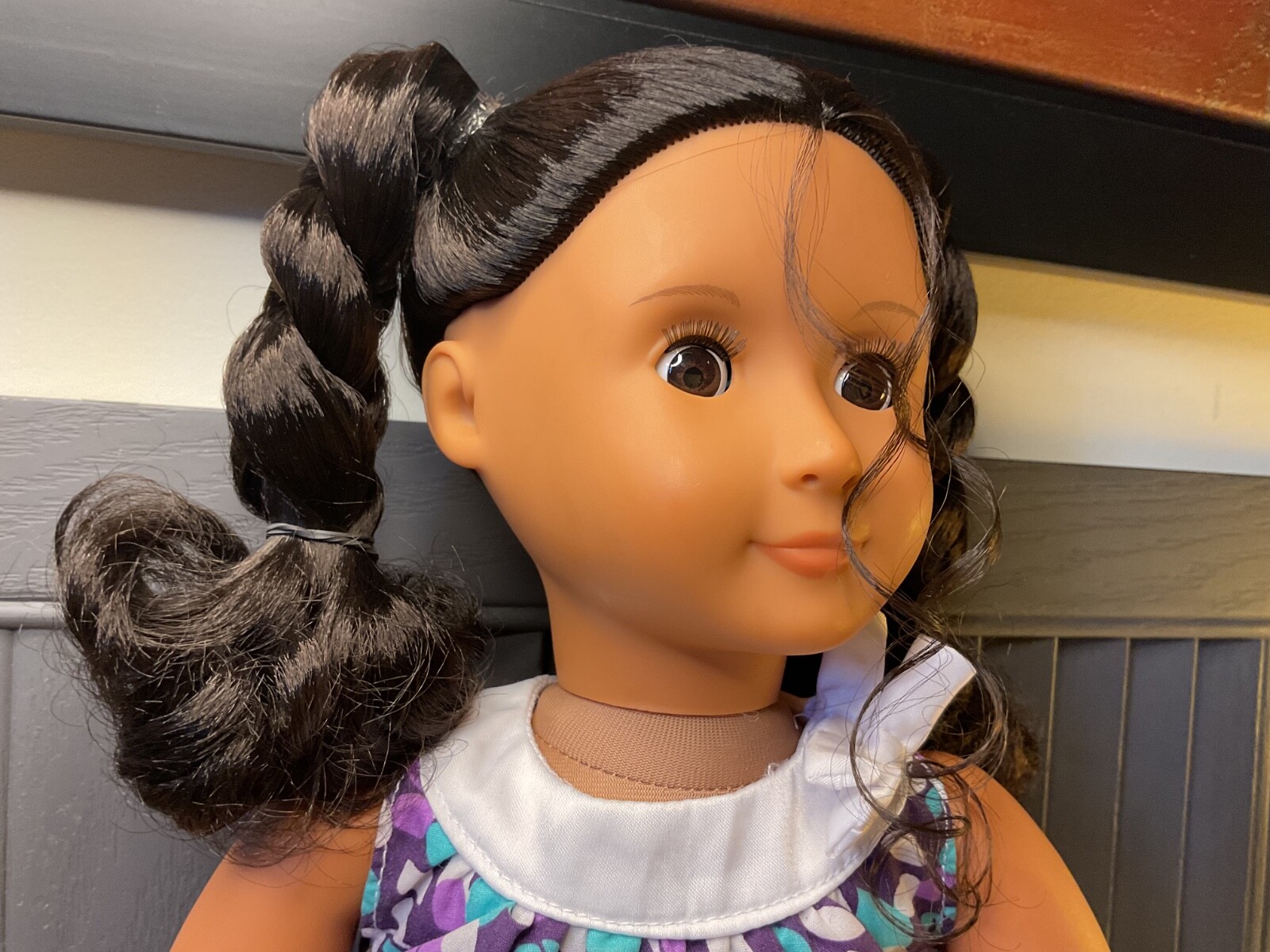 Battat Our Generation Doll, Dark Brown Hair, Two Braids ,Brown Eyes