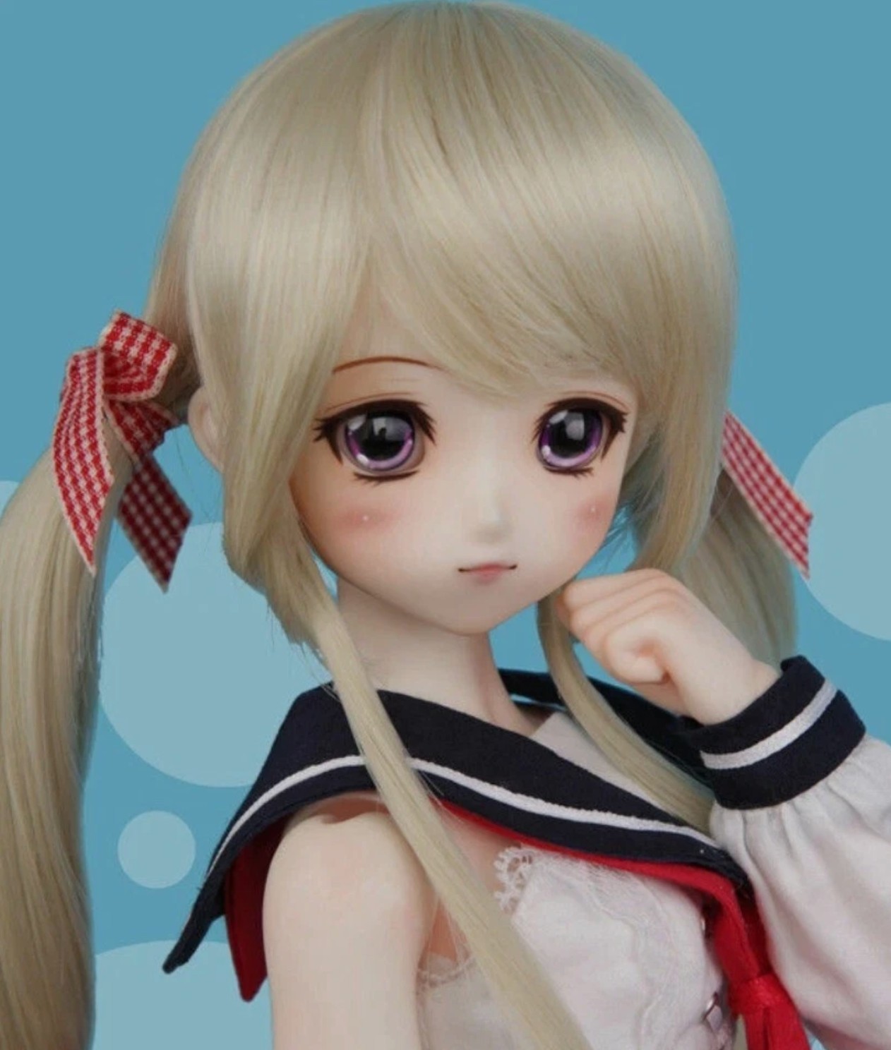 1/4 BJD Doll MSD Handmade Resin Female Coco Normal Color-Free Face Make UP+Eyes
