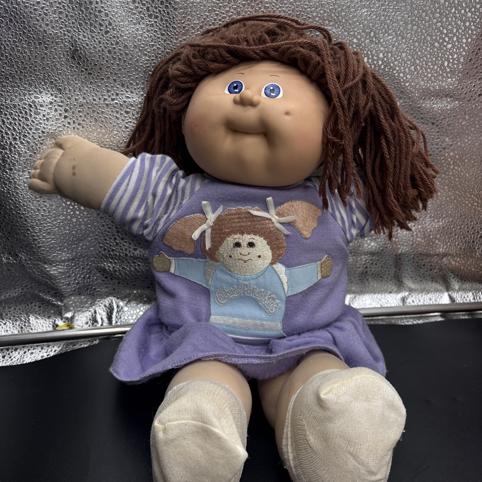 Vintage Cabbage Orange Brown Patch Doll Lot Of 3 + Random Accessories Astronaut