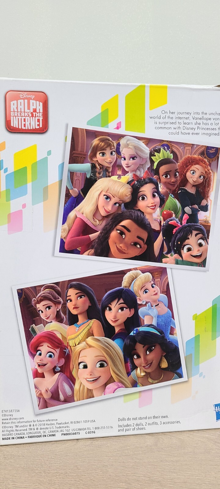 Disney Princess Ralph Breaks The Internet Movie Dolls, Ariel and Pocahontas Doll