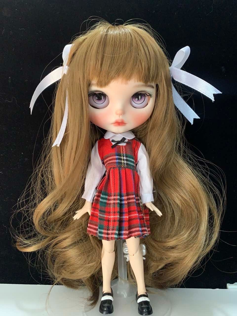 Customized Blythe Doll -Custom With Outfits + Wig Handmade 1/6doll 12in BJD OOAK