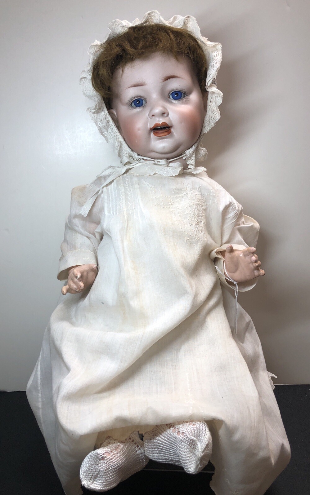 21” Antique Germany Bisque Doll Compo Body Kley & Hahn 152 13 Baby Sleep Eyes #L