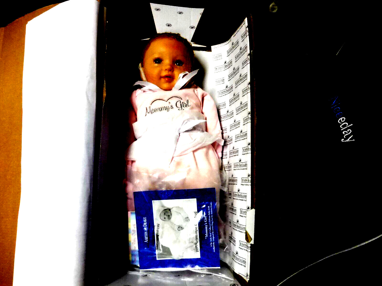 Ashton Drake Cloth & Vinyl “Mommy’s Girl” Baby Doll By Ping Lau With COA