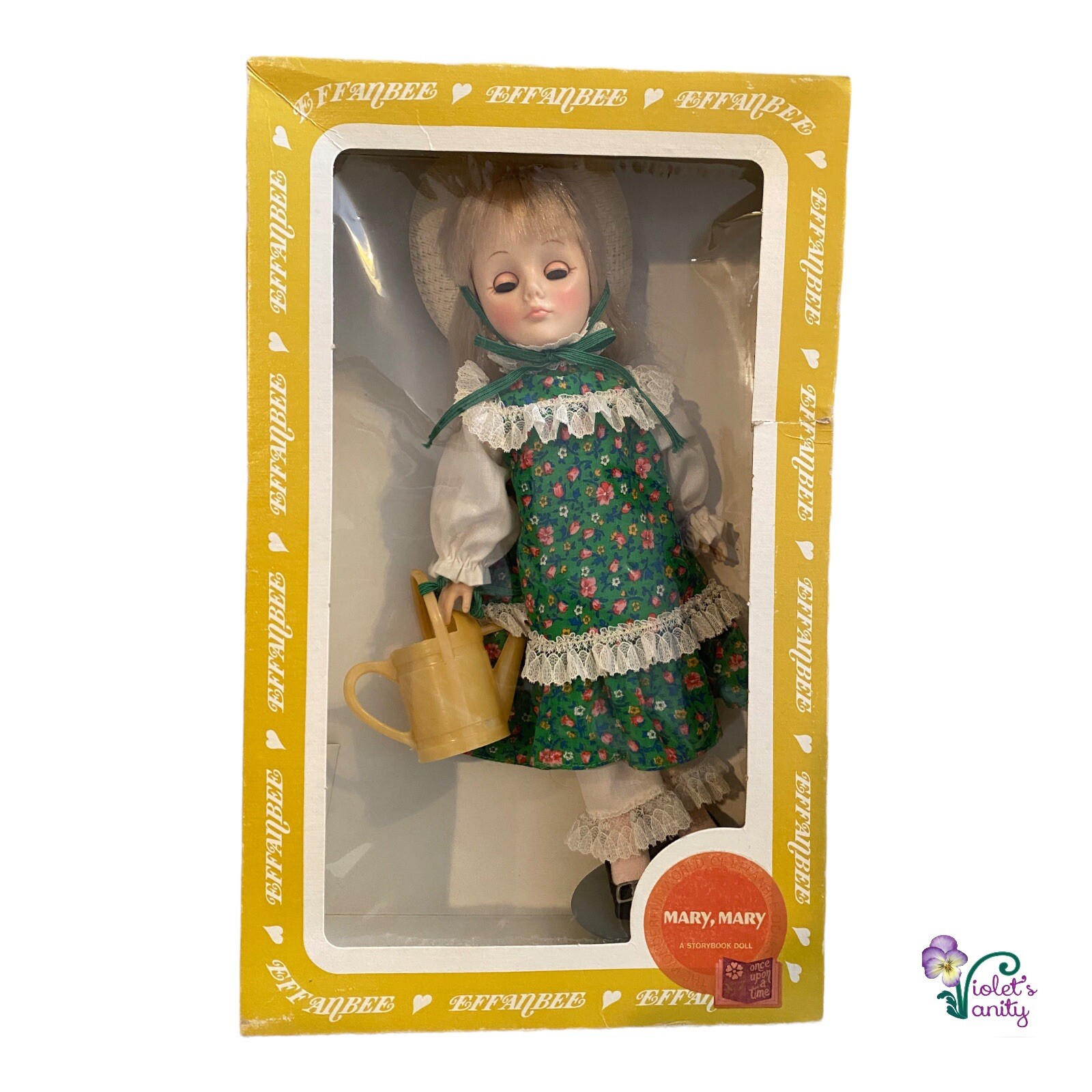 Vintage 1970s Effanbee Mary, Mary Storybook Doll #1179 in Box W/ Tag 11” Vinyl