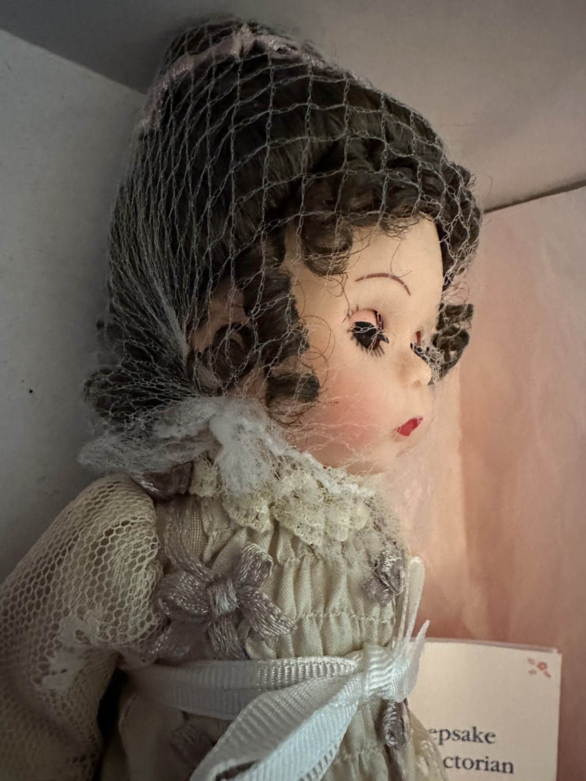 Madam Alexander Keepsake Silk Victorian Doll 28725 New In Box NO BOX LID 8”