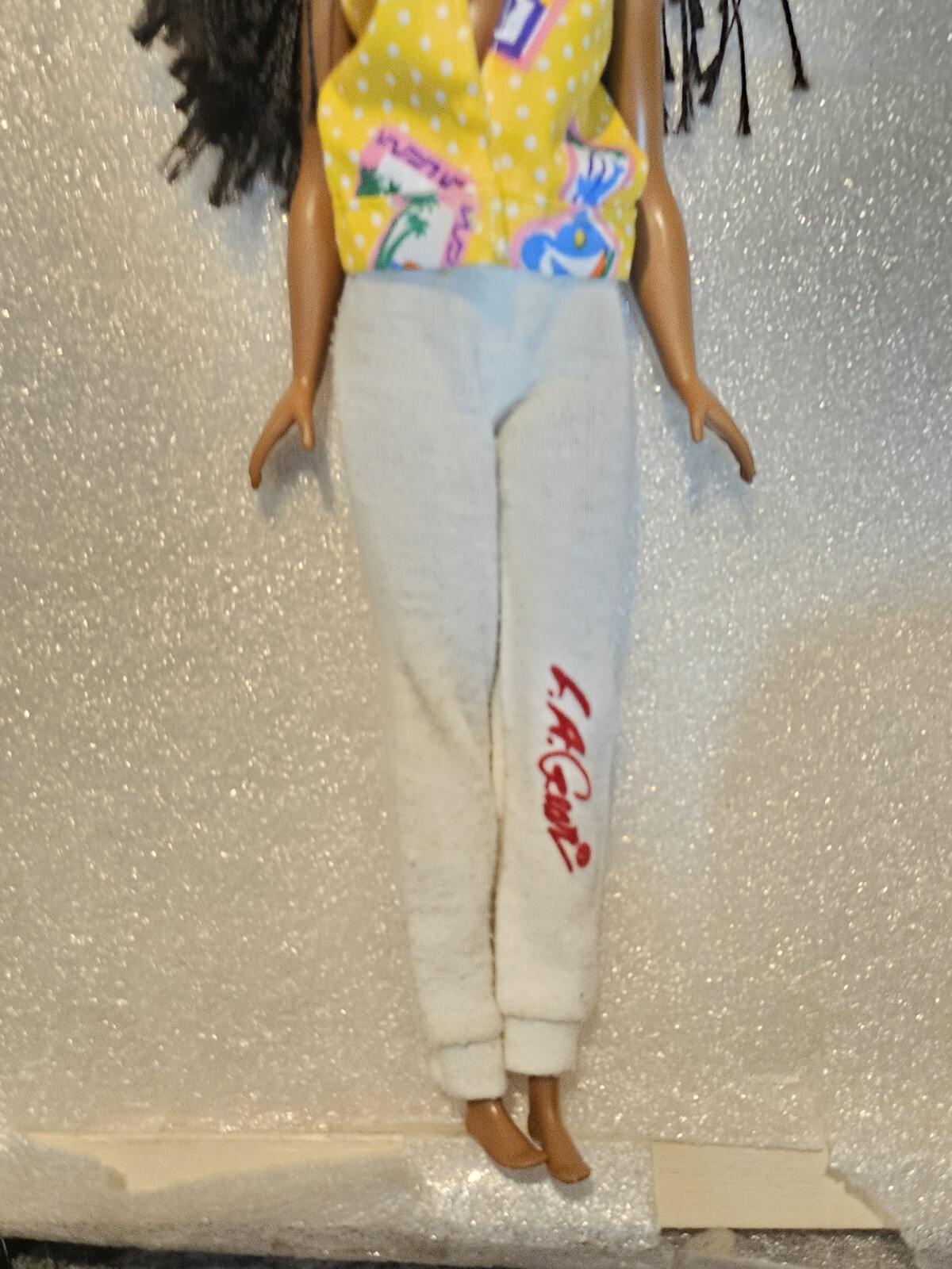 Barbie Fashionistas Braids African American Redress Vtg L.A. Gear VGUC C406G