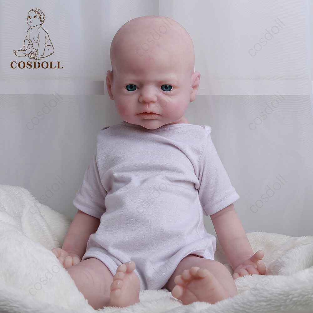 COSDOLL 22″ Platinum Silicone Reborn Baby Dolls Painted Lifelike Dolls for Gifts