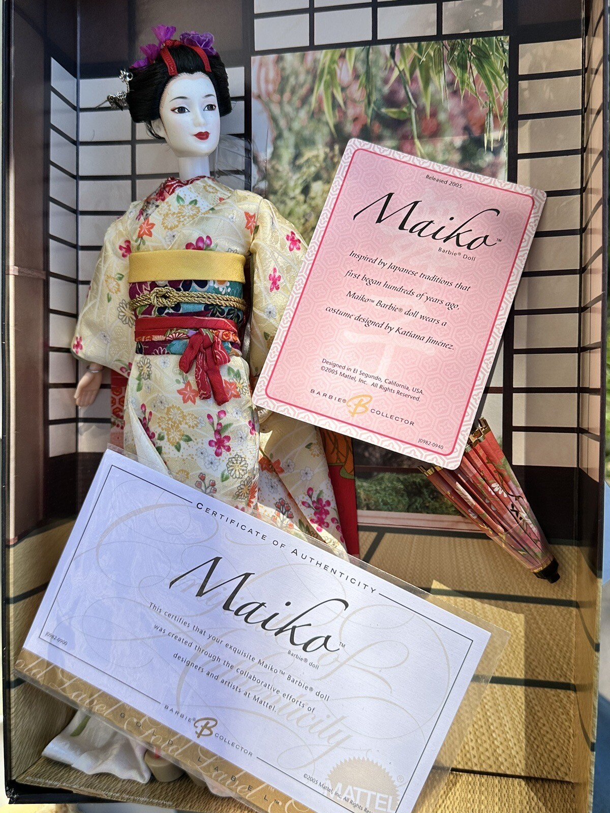 Makiko Barbie Doll – Gold Label- Mattel – For The Adult Collector