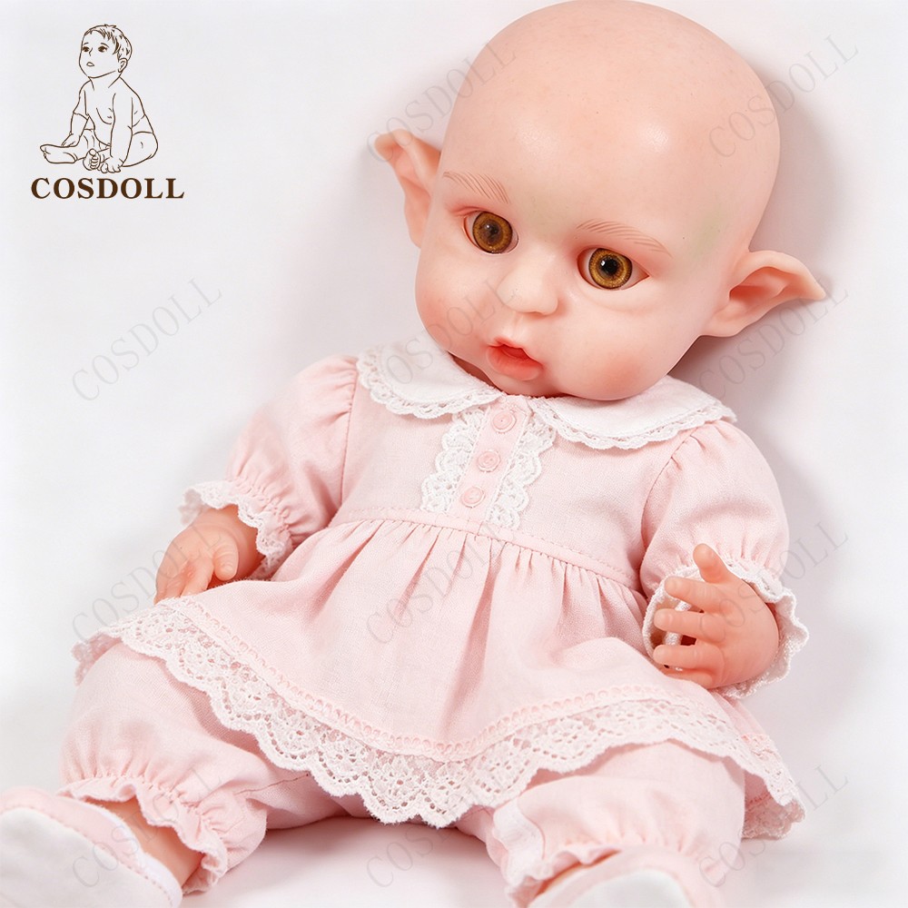 COSDOLL 16in Elf Baby Doll Reborn Baby Doll Full Body Soft Silicone Newborn Doll