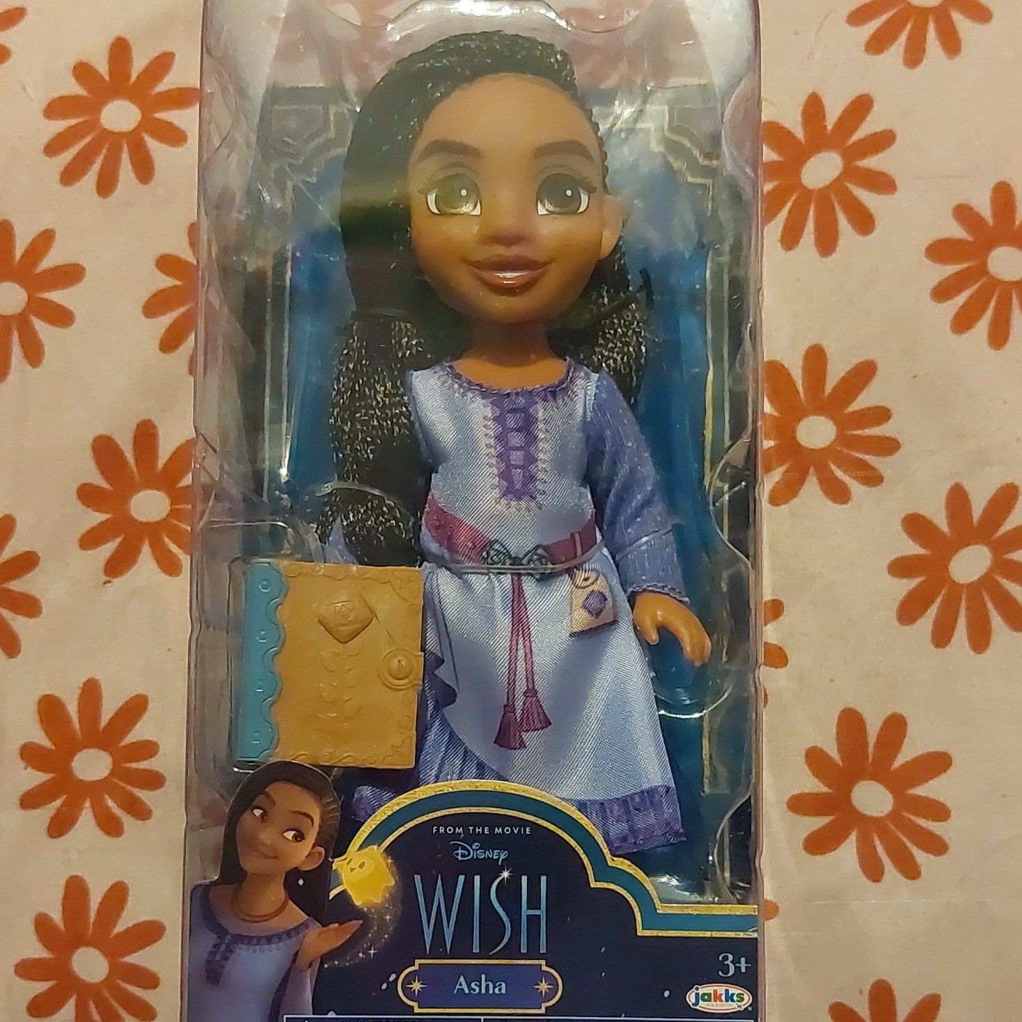 Jakks Pacific Disney Wish Asha Play Doll with Book Accessory, 2023 Licensed