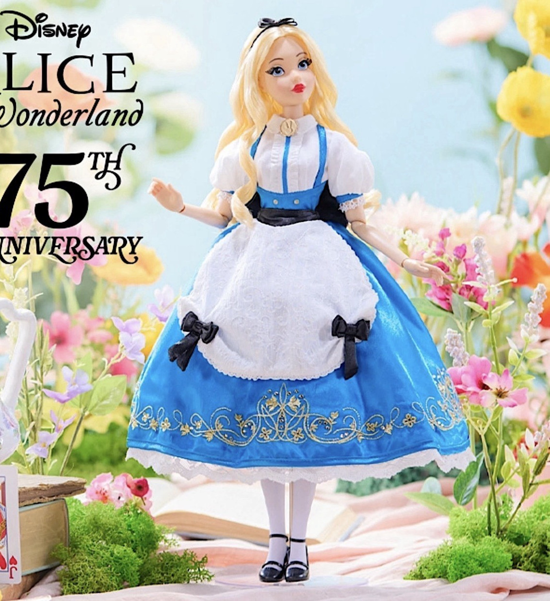 Disney Alice in Wonderland Alice 75th Anniversary Fashion Doll 16.5 in 2026