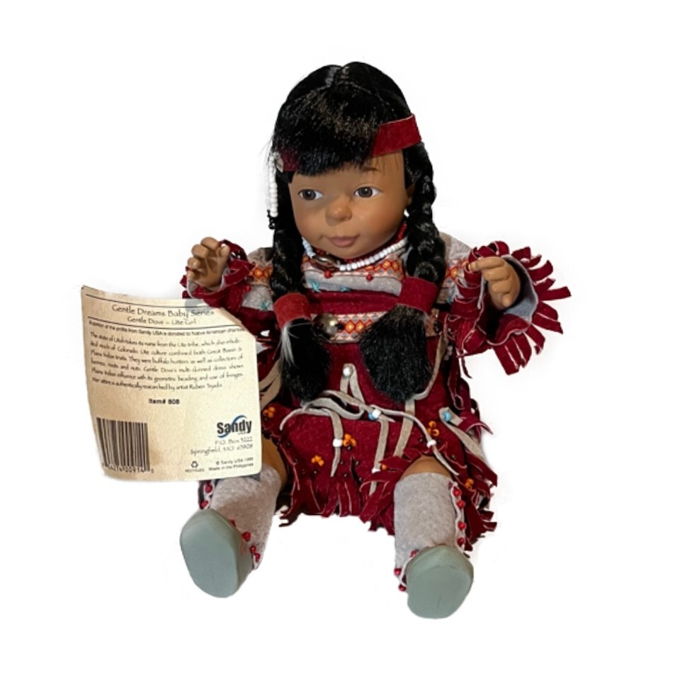 Vtg Native American Chenoa Gentle Dove Ute Girl Gentle Dreams Baby Series 808