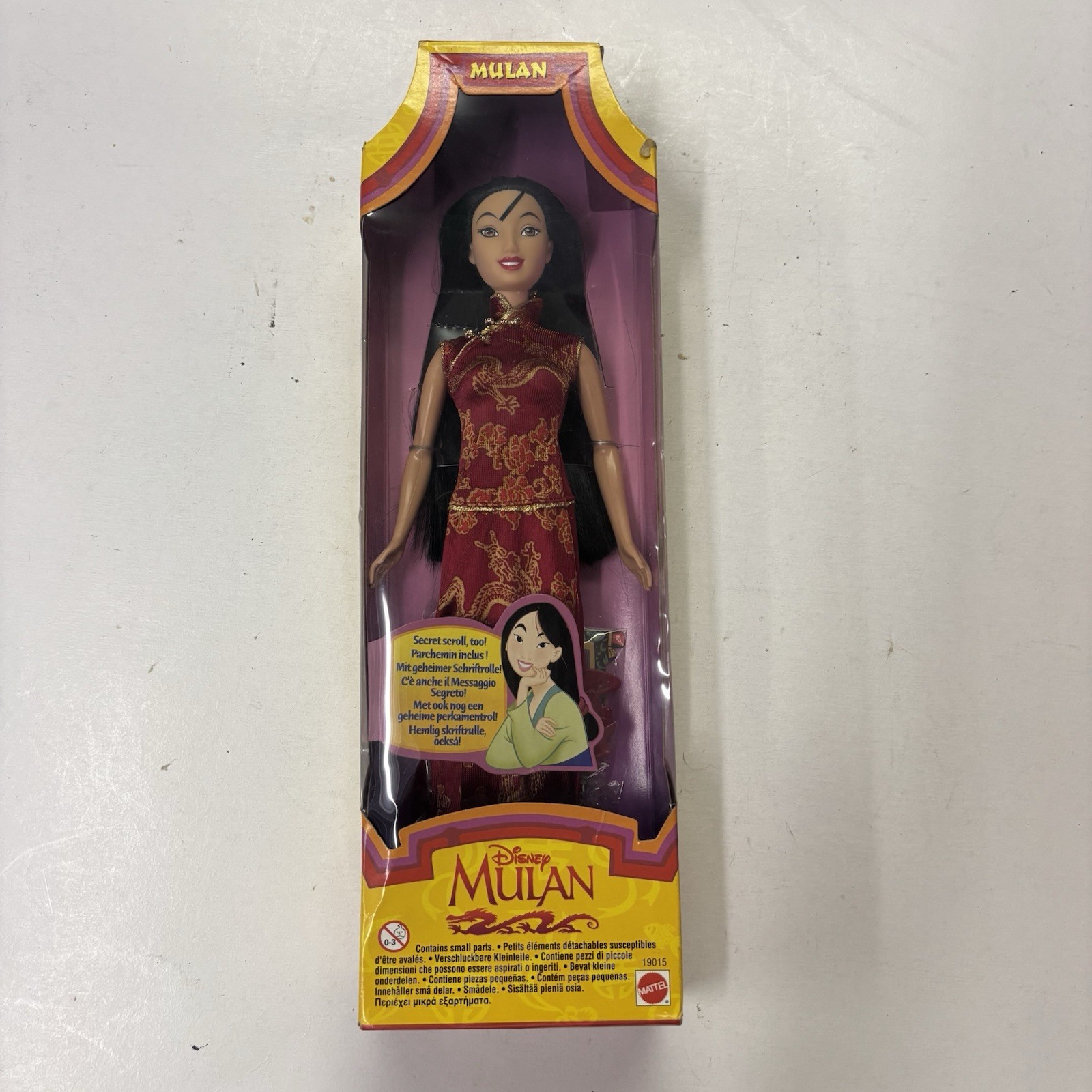 Mattel Disney’s Mulan Barbie Doll Includes Secret Message Vintage 1997 #19015