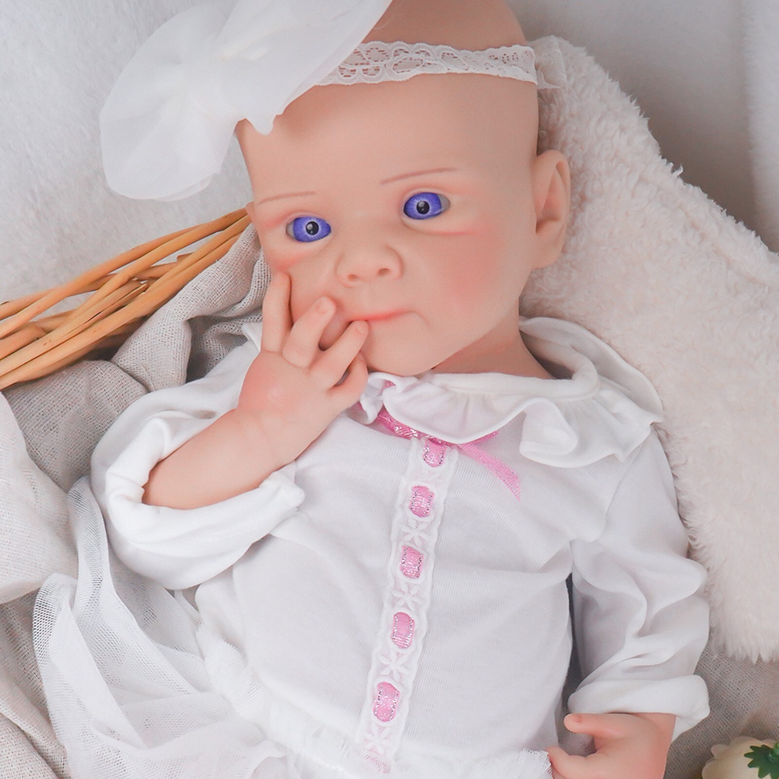 20.1” solid silicone doll silicone reborn doll silicone girl doll toys gifts