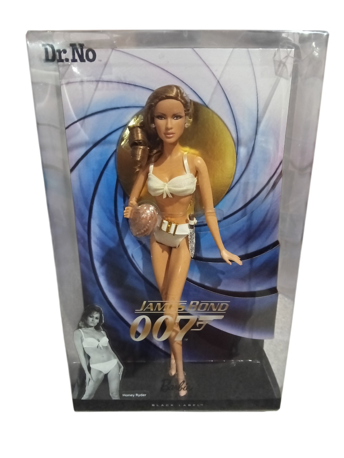 2009 Barbie Collector James Bond 007 Dr. No Honey Ryder Doll – Black Label NIB